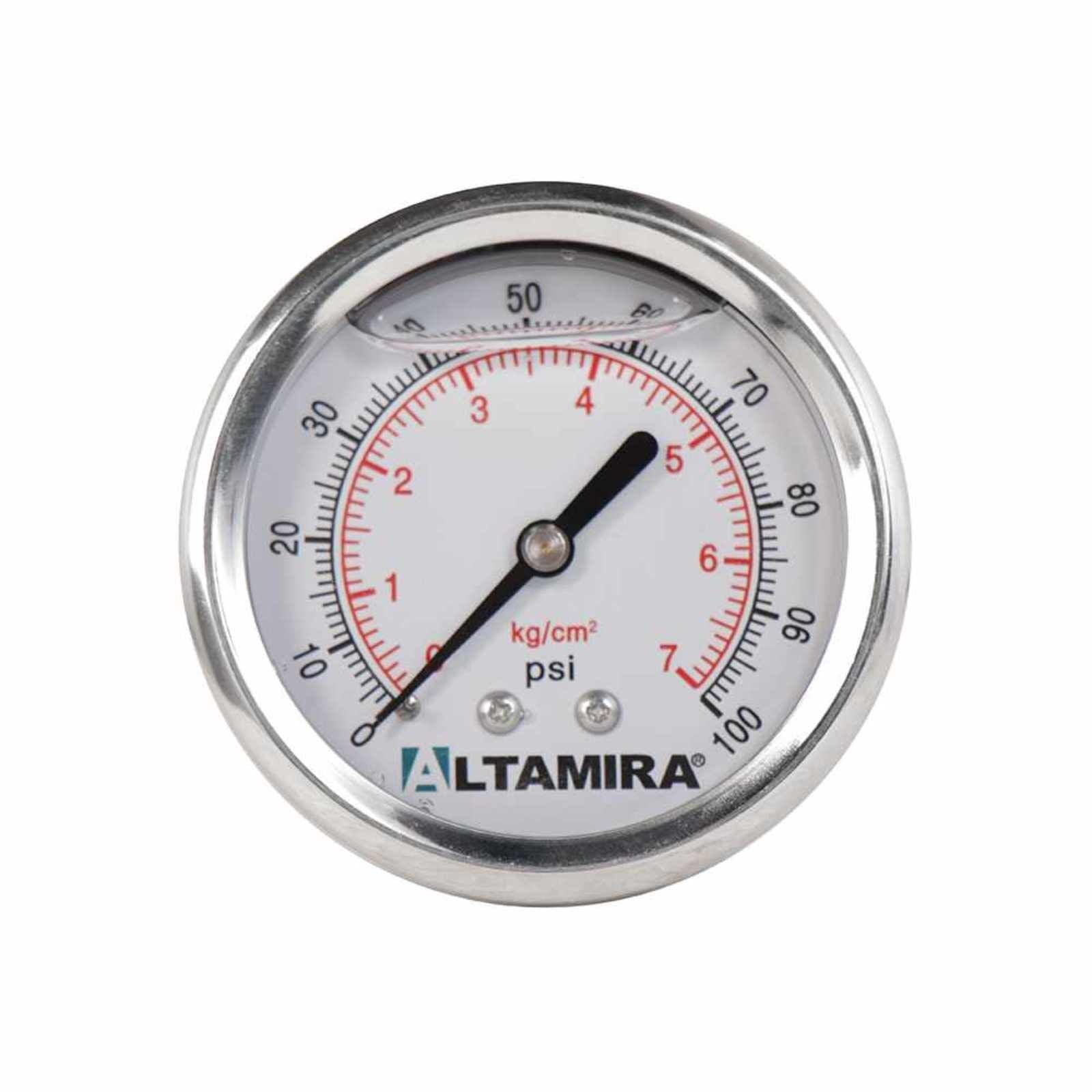 Manómetro con glicerina. Modelo: MAN0-100GBM