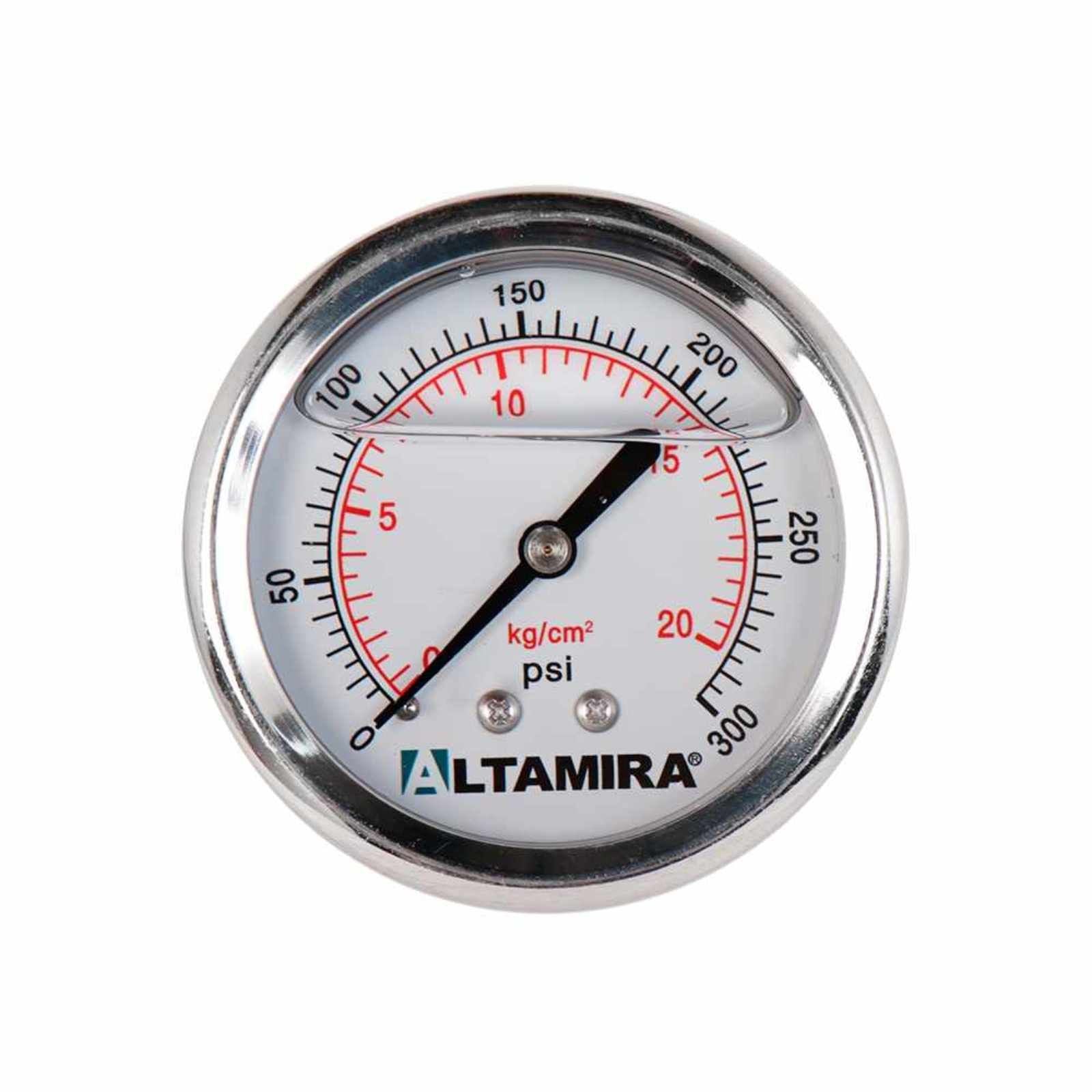 Manómetro con glicerina. Modelo: MAN0-300GBM