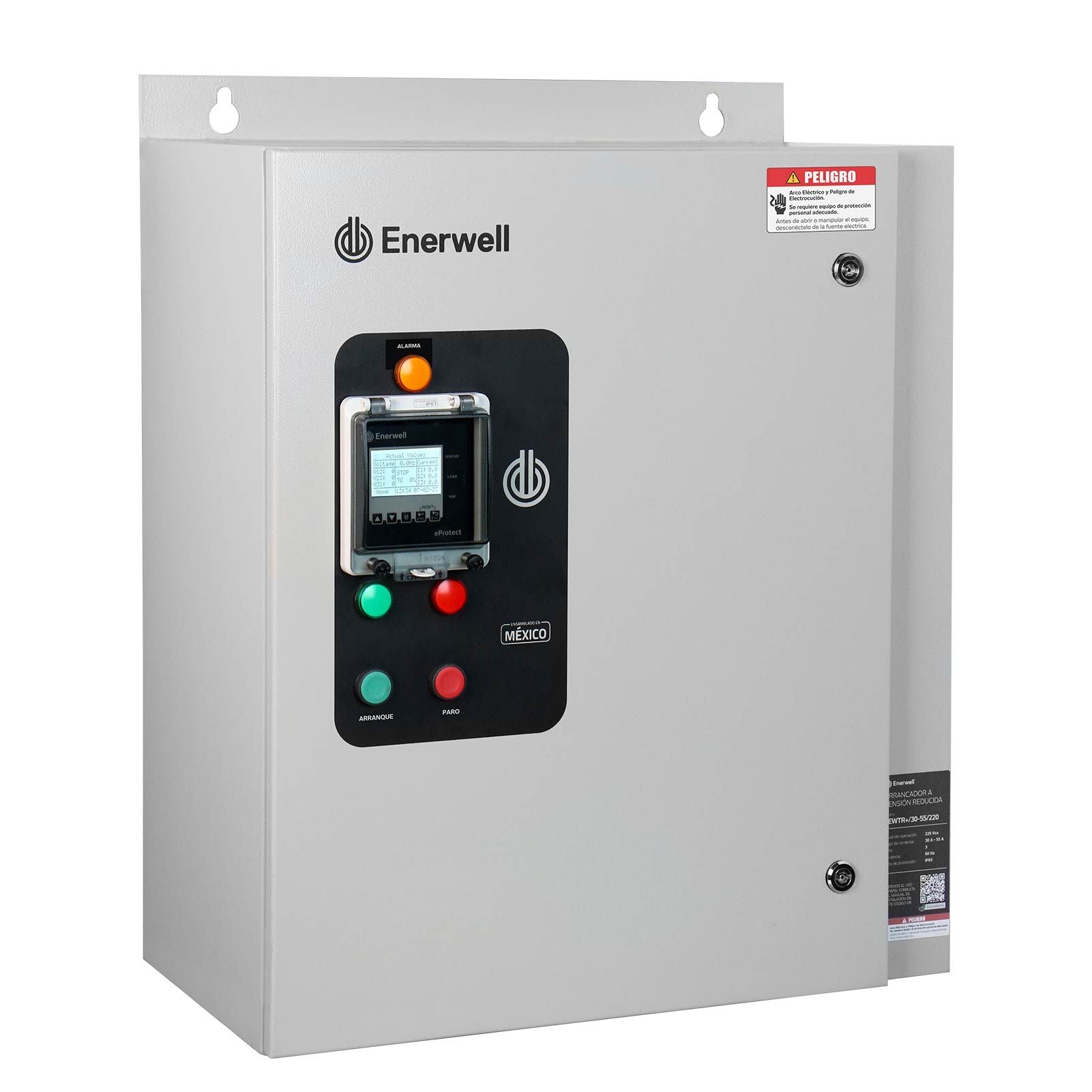 Arrancador a tensión reducida con sistema eProtect. Modelo: AEWTR+/10-30/220