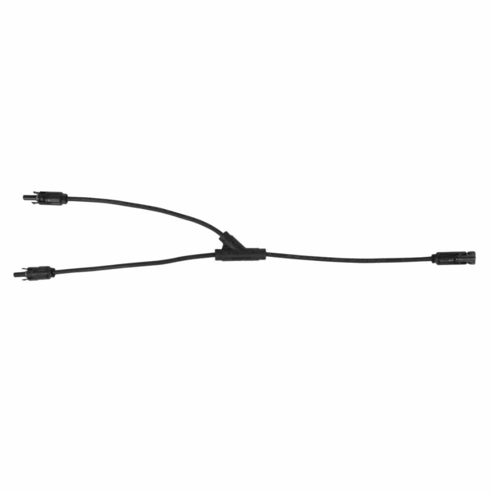 Conector solar MC4. Modelo: CONECTOR-MC4Y-2M1H