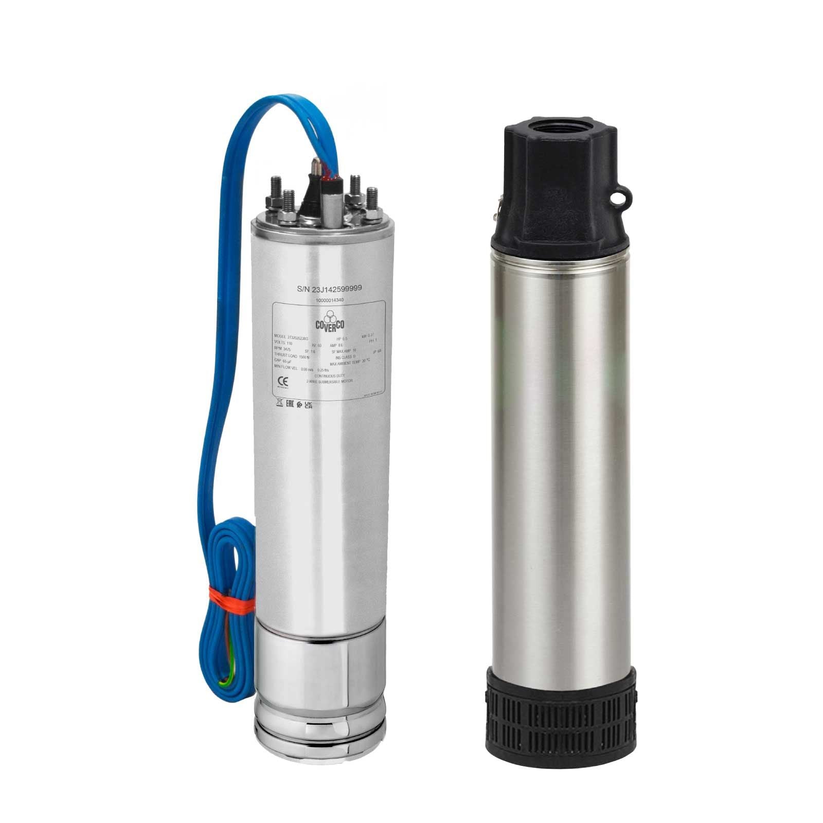 Electrobomba sumergible para pozo profundo. Modelo: EBCV0.5-05-1152H