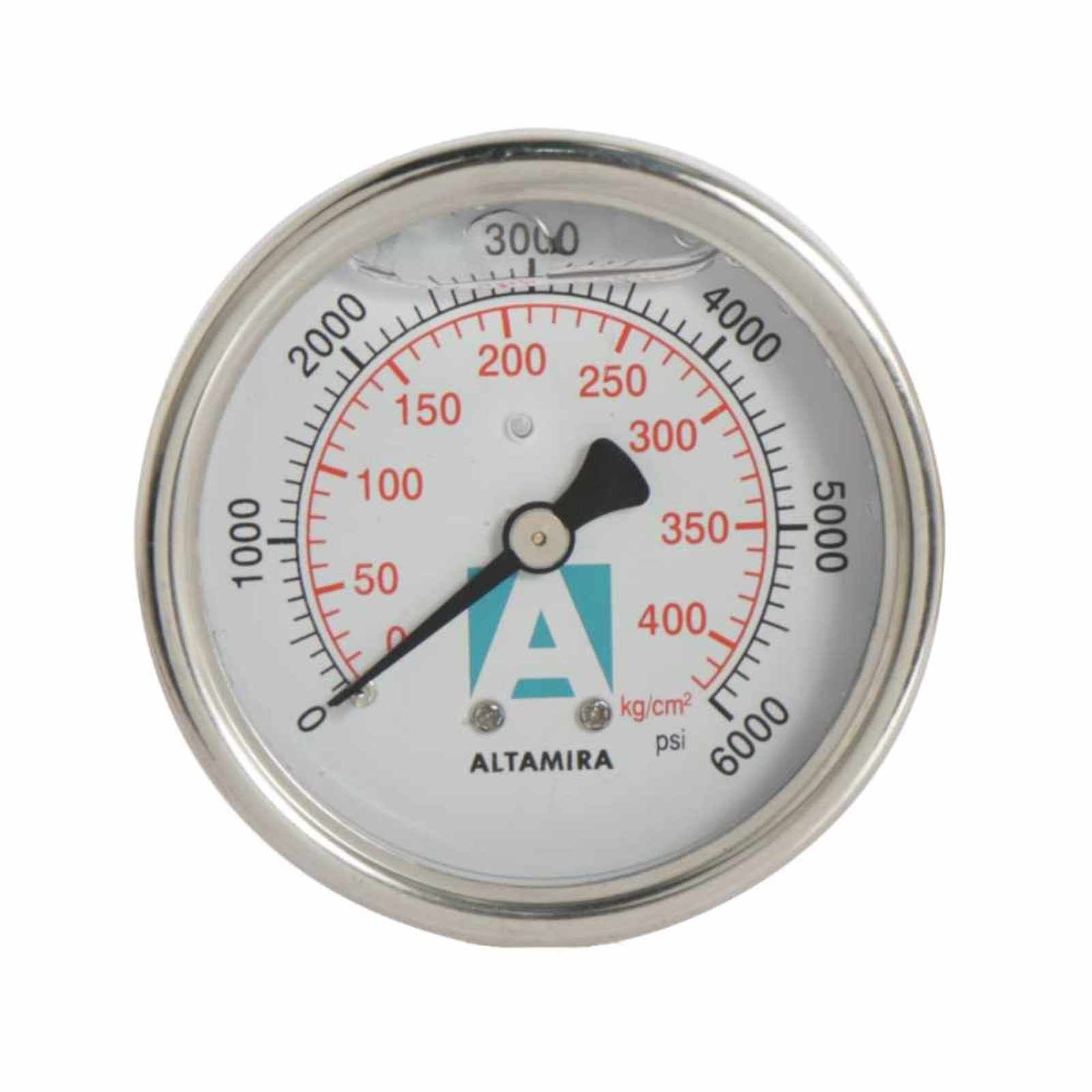 Manómetro con glicerina. Modelo: MAN0-6000GBM