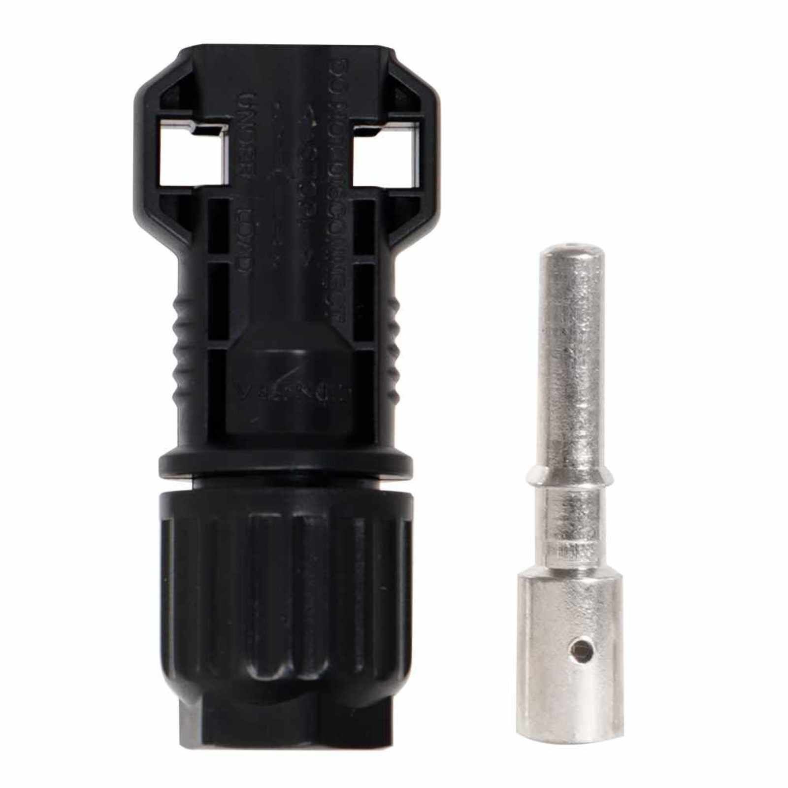 Conector solar MC4. Modelo: CTR-MC4-H-8AWG