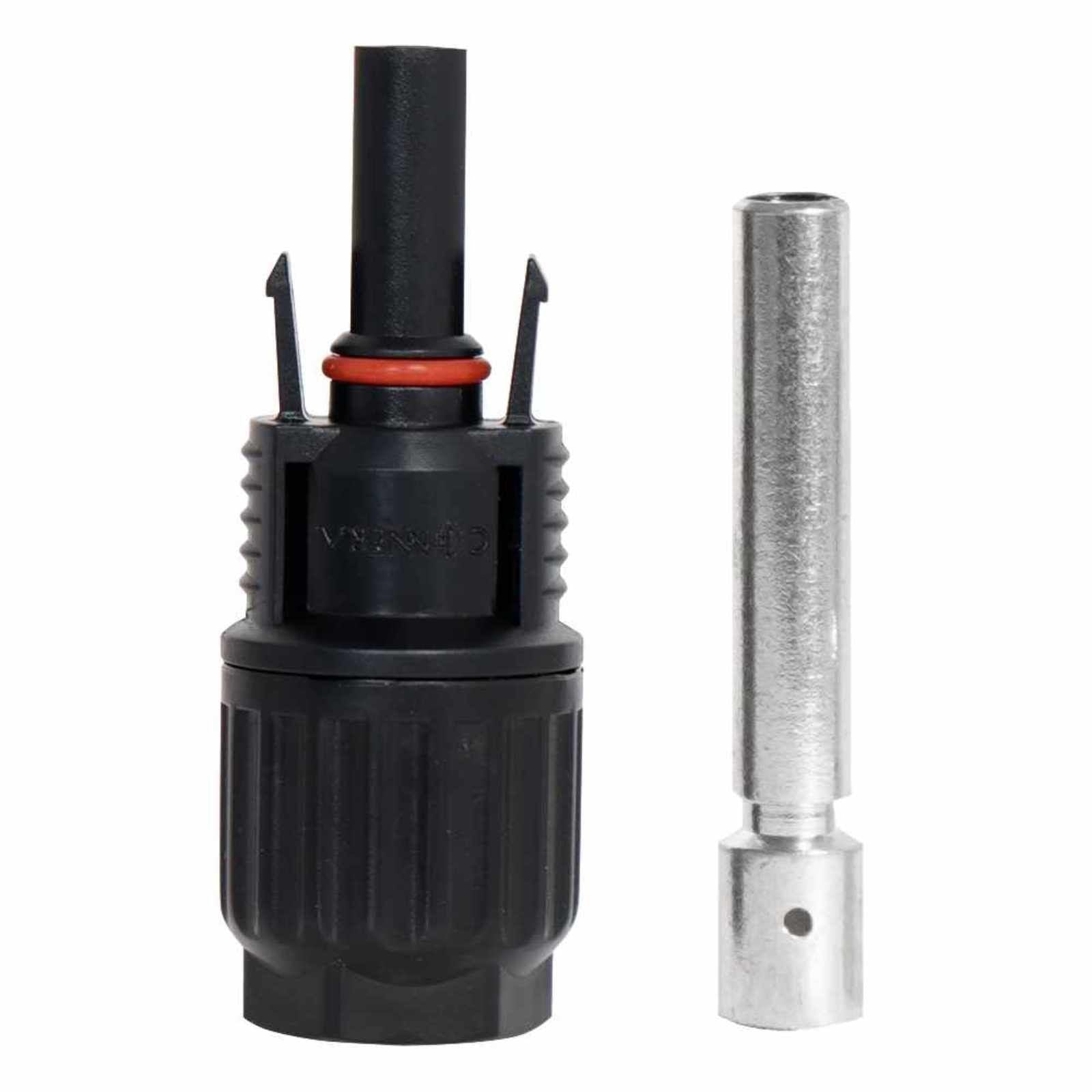 Conector solar MC4. Modelo: CTR-MC4-M-8AWG