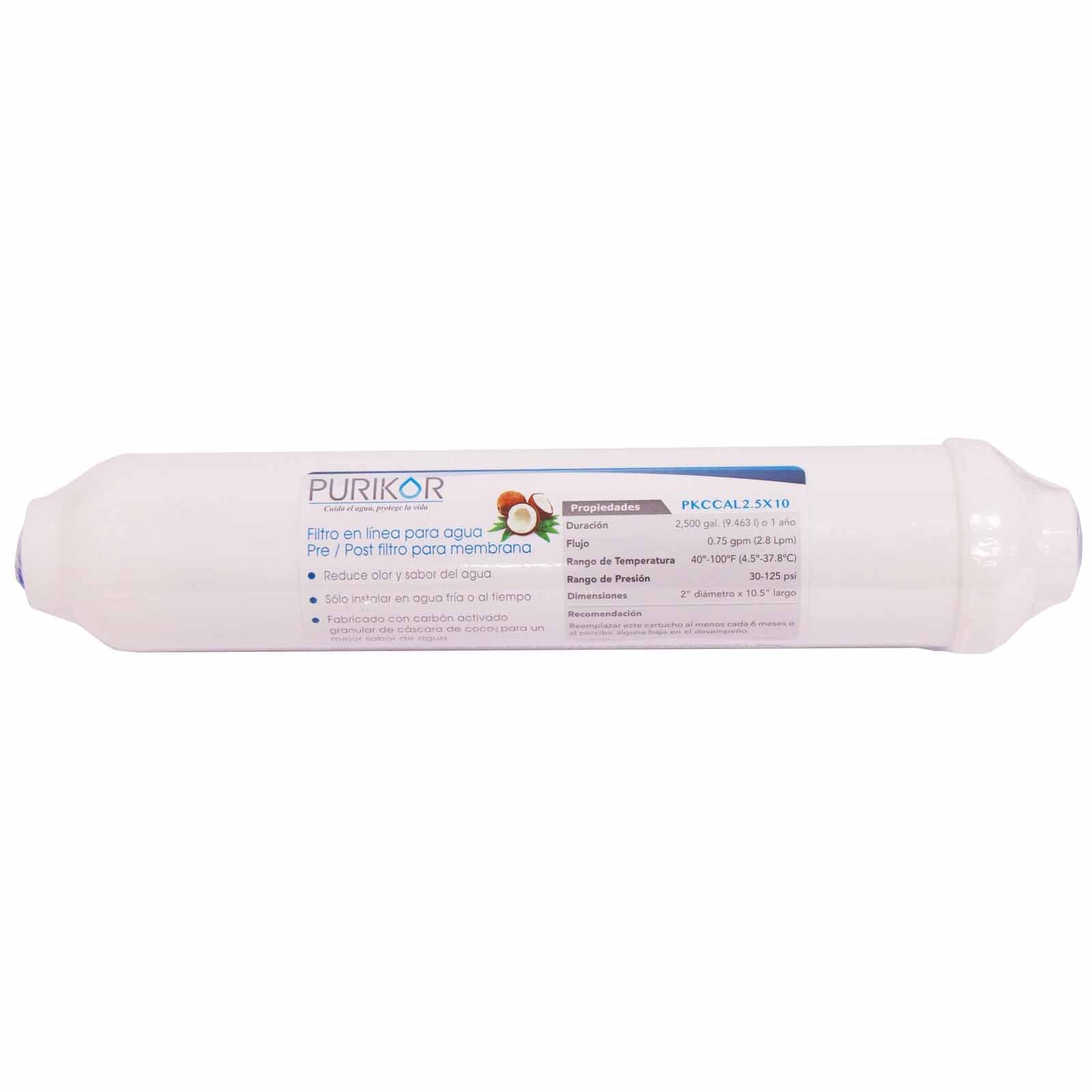 Kit de mantenimiento (a los 24 meses) para sistema de ósmosis inversa con luz UV. Modelo: KIT24-RO100UV