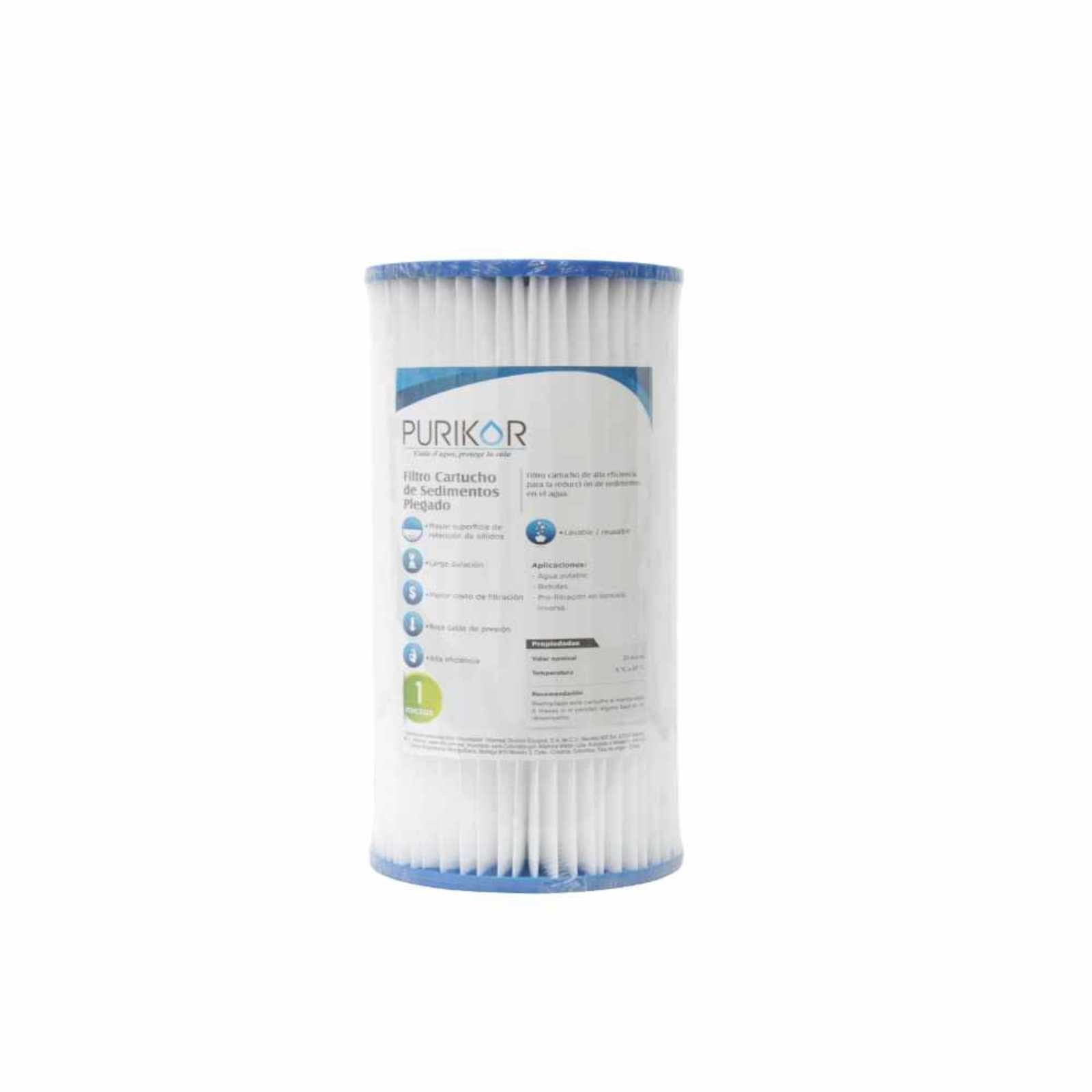 Filtro de cartucho plegable (PL). Modelo: PKCPL4.5X10X1