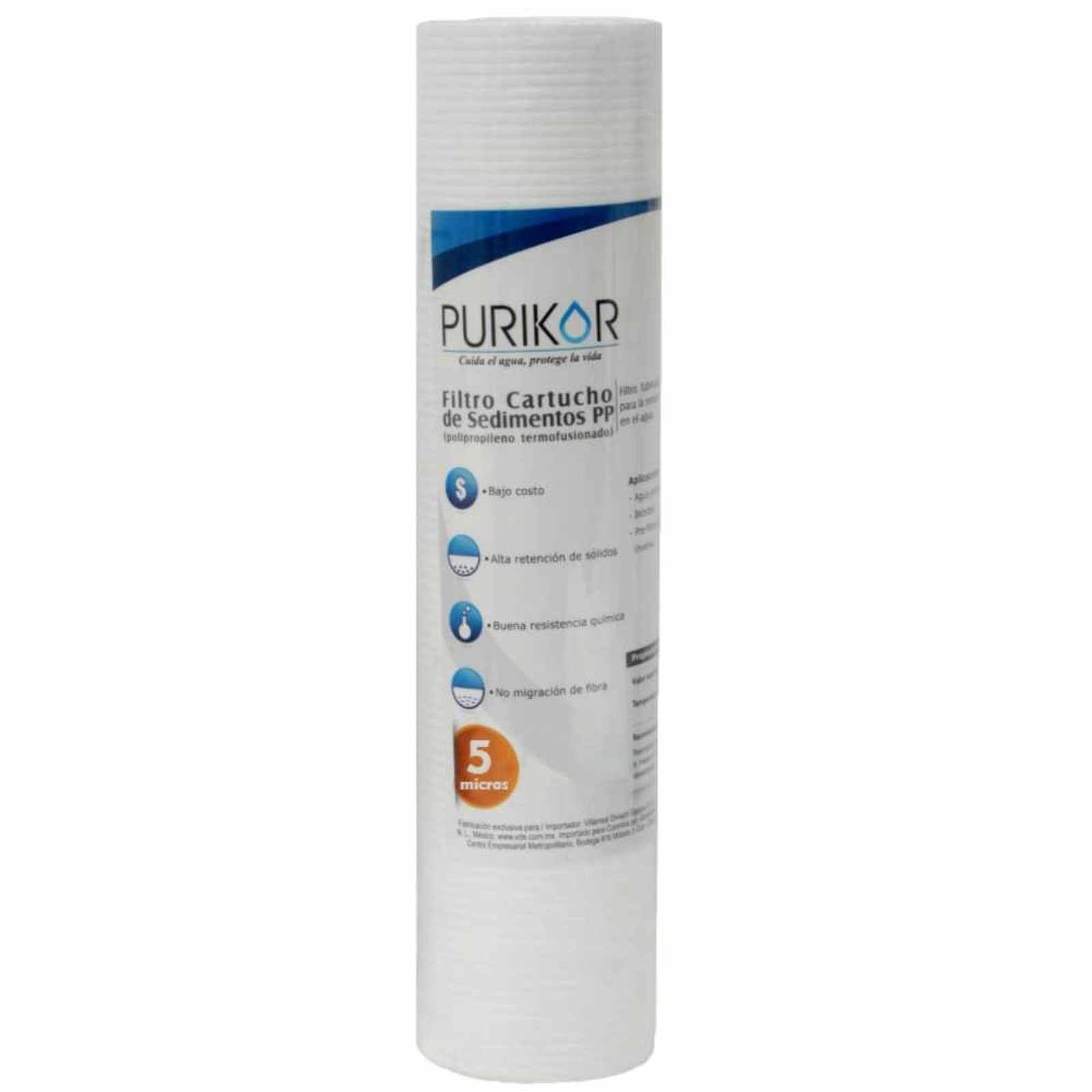 Filtro cartucho de polipropileno termofusionado. Modelo: PKCPP2.5X40X5