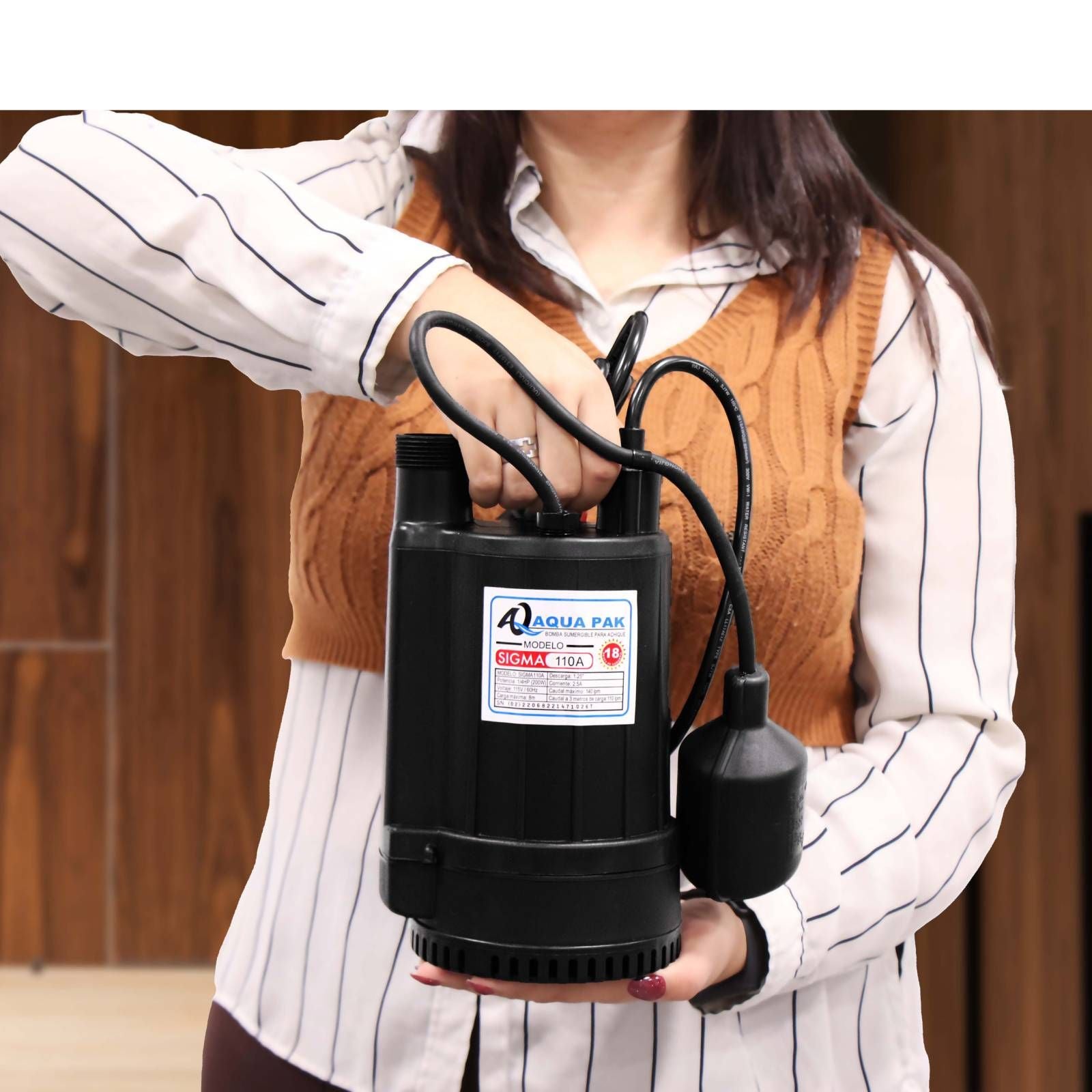 Motobomba sumergible para achique. Modelo: SIGMA110A