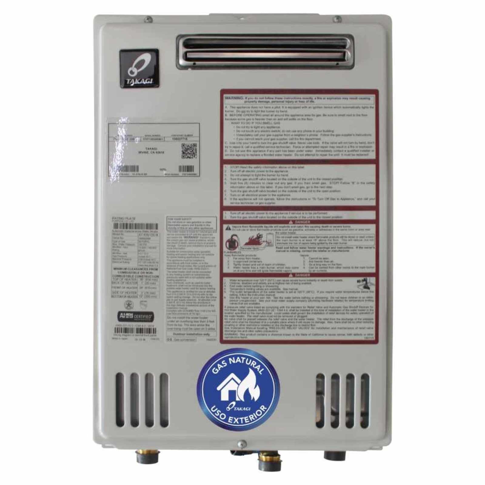 Calentador de agua de paso. Modelo: TKGU-38-EN