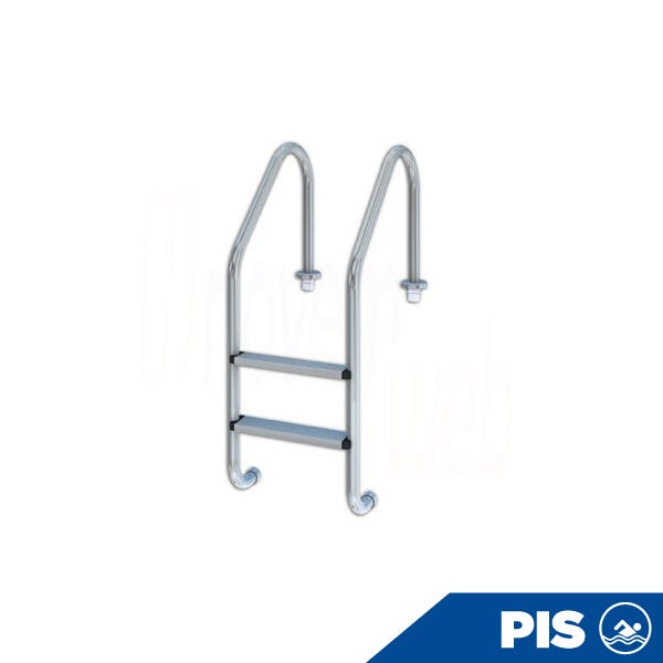 ESCALERAS 2 PELDAÑOS, ACERO INOX. Marca SIBRAPE. Modelo: 115501