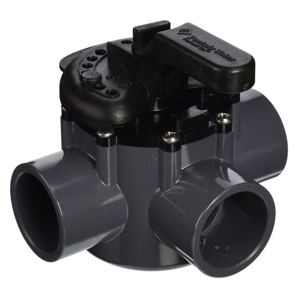 VALVULA 3 VIAS PENTAIR PARA 1 ½" X 2" EXT CPVC Marca PENTAIR. Modelo: 116015