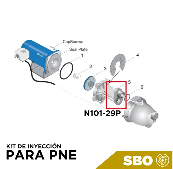 KIT DE INYECCIÓN PARA PNE Marca STA-RITE. Modelo: N101-29P