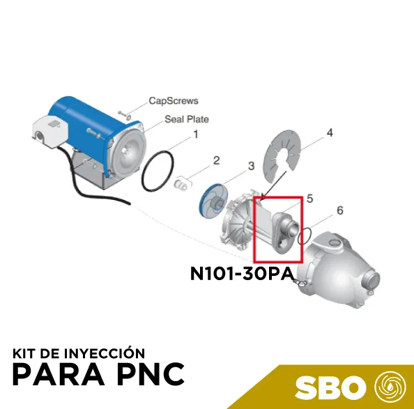 KIT DE INYECCIÓN PARA PNC Marca STA-RITE. Modelo: N101-30PA
