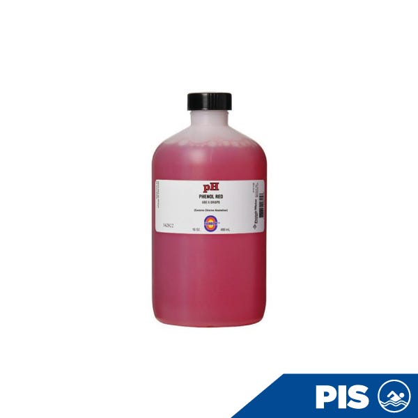 REACTIVO PH (ROJO FENOL) DE 1/2 LT Marca PENTAIR. Modelo: 203532