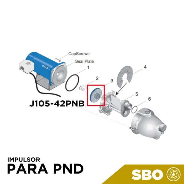 IMPULSOR PARA PND Marca STA-RITE. Modelo: J105-42PNB