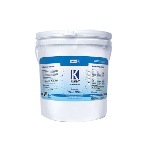 TRICLORO TABLETA 1" KLAREN ENV. DE 10 KGS. Marca KLAREN. Modelo: 403022