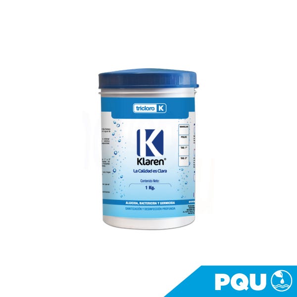TRICLORO TABLETA 3" KLAREN ENV. DE 1 KG Marca KLAREN. Modelo: 403050
