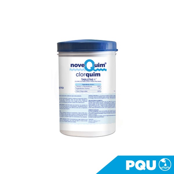 CLORQUIM 1 KG. TAB. 1" Marca NOVEQUIM. Modelo: 407021