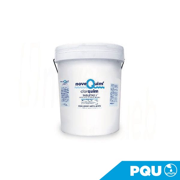 CLORQUIM 20 KG. TAB. 1" Marca NOVEQUIM. Modelo: 407024