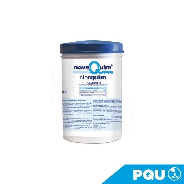 CLORQUIM 1 KG. TAB. 3" Marca NOVEQUIM. Modelo: 407031