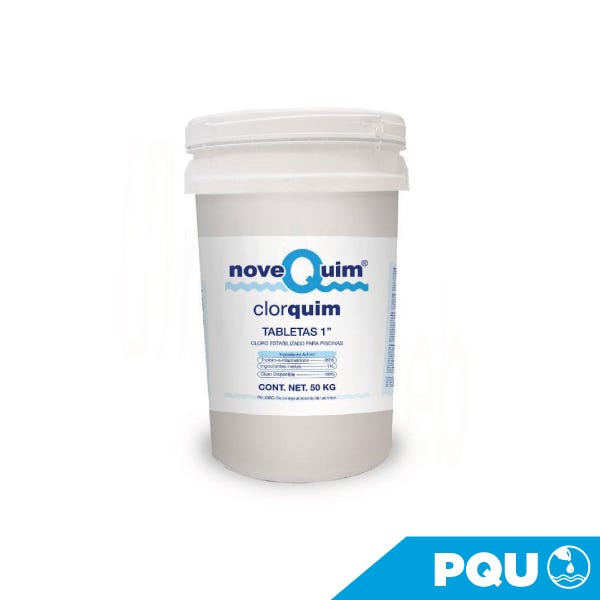 TRICLORO NOVEQUIM TAB. 1" 90% ENV. 50 KG Marca NOVEQUIM. Modelo: 401073