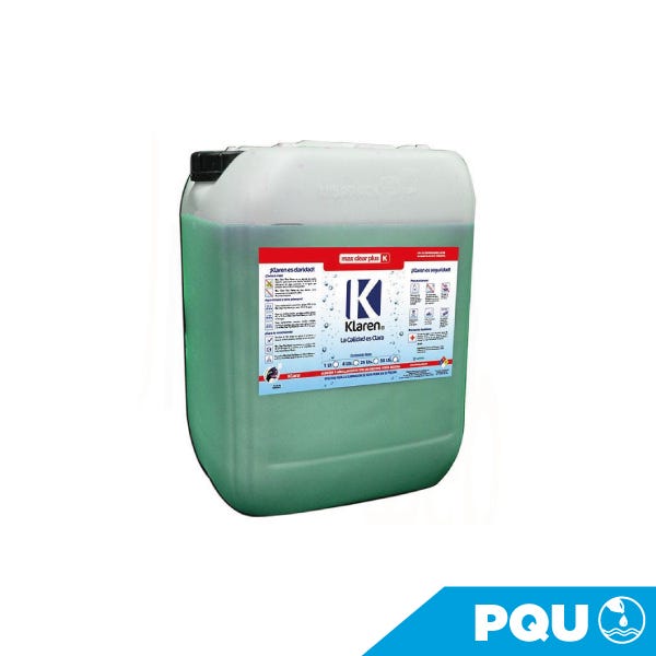 MAX CLEAR PLUS, ENVASE DE 20 LTS Marca KLAREN. Modelo: 404056-P
