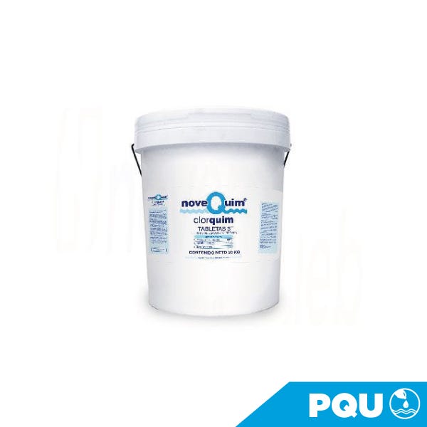 CLORQUIM 20 KG. TAB. 3" Marca NOVEQUIM. Modelo: 407034