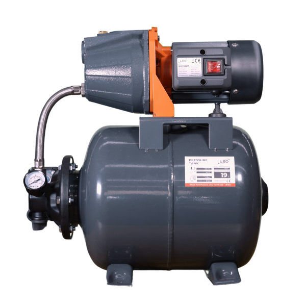 SISTEMA INTEGRADO LEO CON TANQUE 19L Y BOMBA JET FO.FO 600W Marca LEO. Modelo: EKJ602IA