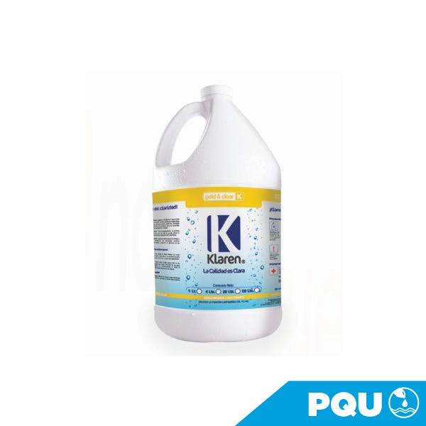 GOLD & CLEAR, ENVASE DE 4 LTS Marca KLAREN. Modelo: 404041