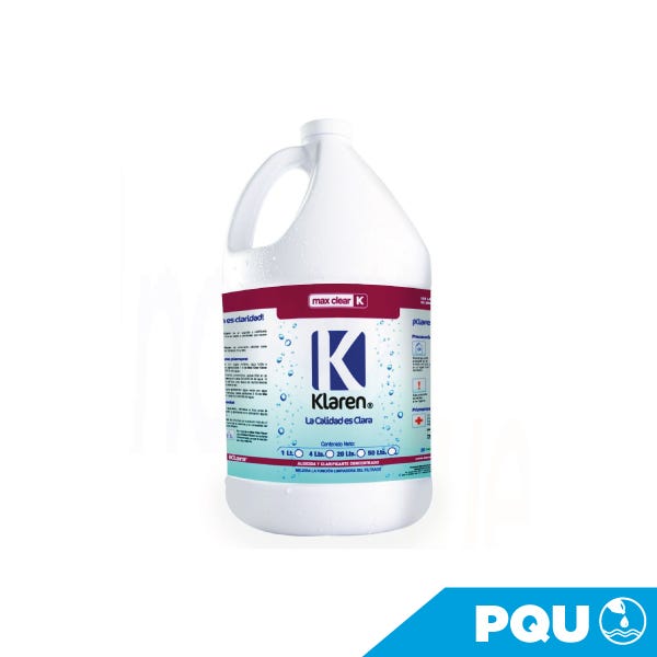MAX CLEAR, ENVASE DE 4 LTS Marca KLAREN. Modelo: 404059