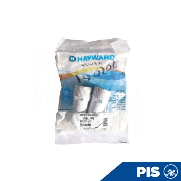 CONECTOR PVC PARA MANGUERA 1 1/2" (2 PZAS) Marca HAYWARD. Modelo: 202001