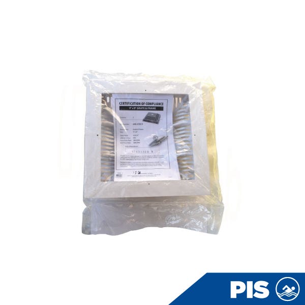 REJILLA Y MARCO 9" X 9" BLANCA WATERWAY Marca WATERWAY. Modelo: 113591