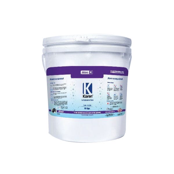 DICLORO KLAREN ENVASE DE 10 KGS. Marca KLAREN. Modelo: 404012