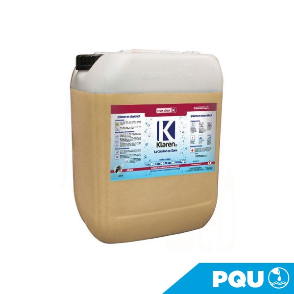MAX CLEAR, ENVASE DE 50 LTS Marca KLAREN. Modelo: 404057