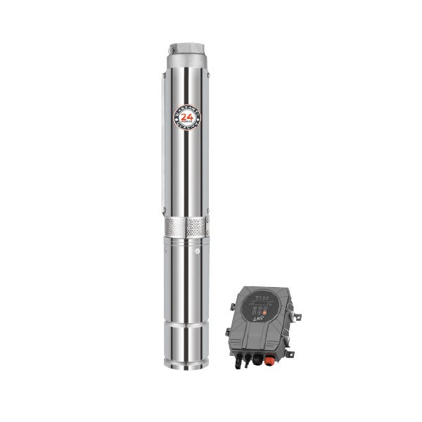 MOTOBOMBA SUMERGIBLE 3" LEO DC 750W 48V SST 9 GPM@200FT CON CONTROLADOR Marca LEO. Modelo: 3LDP3.5-95-48-750