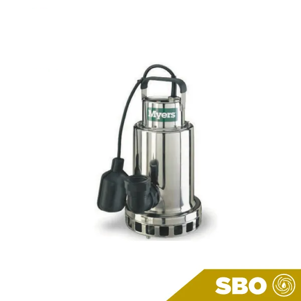 BOMBA PARA DESAGÜE INOX MYERS 0.5 HP 115V AUTOMÁTICA 1.25" DESC Marca MYERS. Modelo: DS50P1