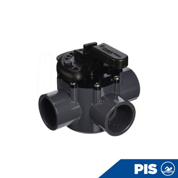 VALVULA 3 VIAS PENTAIR PARA 1 ½" X 2" EXT CPVC Marca PENTAIR. Modelo: 116015