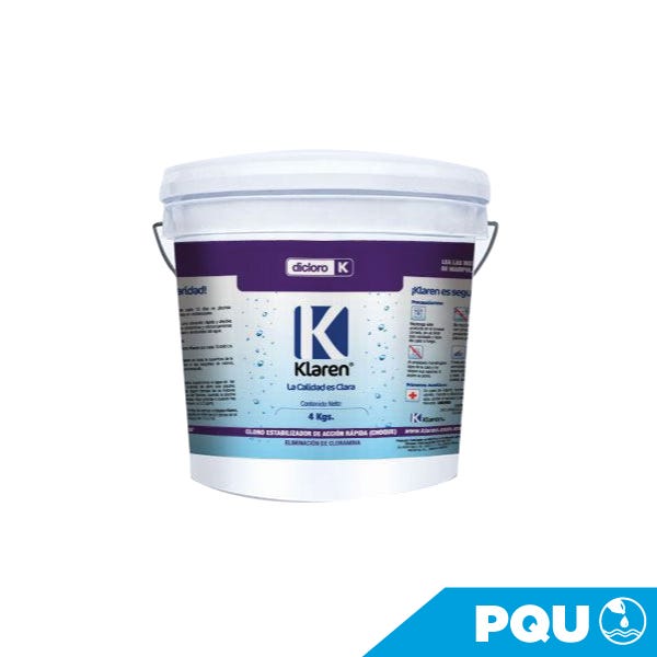 DICLORO KLAREN ENVASE DE 4 KGS. Marca KLAREN. Modelo: 404011