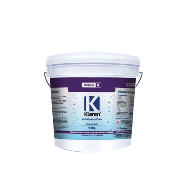 DICLORO KLAREN ENVASE DE 4 KGS. Marca KLAREN. Modelo: 404011