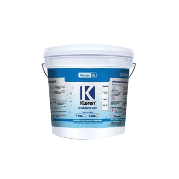 TRICLORO POLVO KLAREN ENV. DE 5 KG. Marca KLAREN. Modelo: 402031