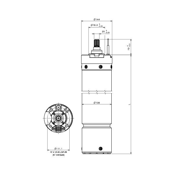 MOTOR SUMERGIBLE SAER 6" 17.5 HP 3F/60 HZ/230V BAÑO ACEITE Marca SAER. Modelo: 6CL140-17233