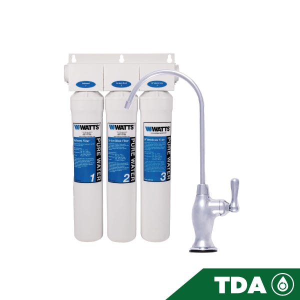 SISTEMA DE ULTRAFILTRACION 3 ETAPAS, KWIK-CHANGE Marca WATTS. Modelo: 601713