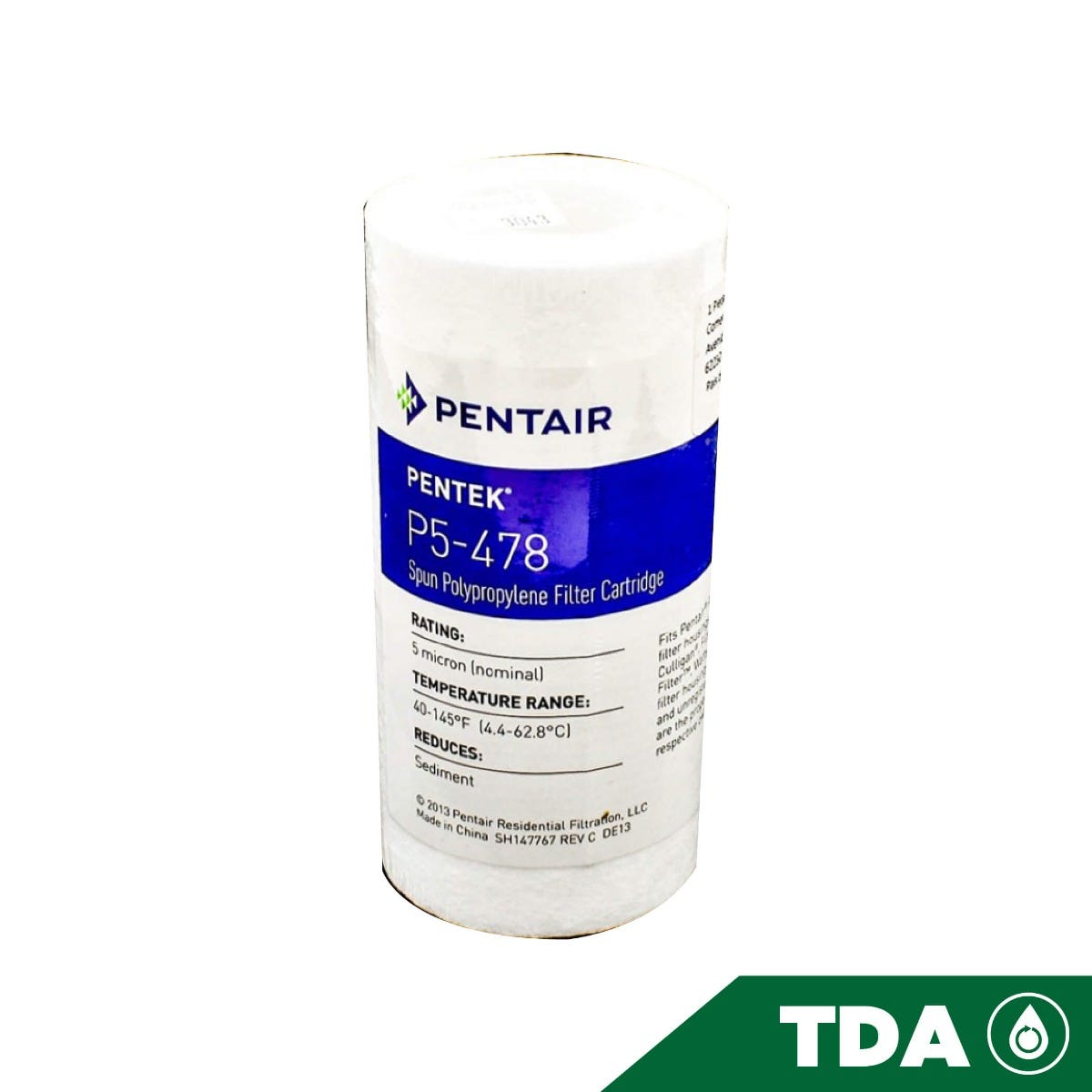 CARTUCHO P5-478 SPUN POLYPROPILENO Marca PENTEK. Modelo: 607123