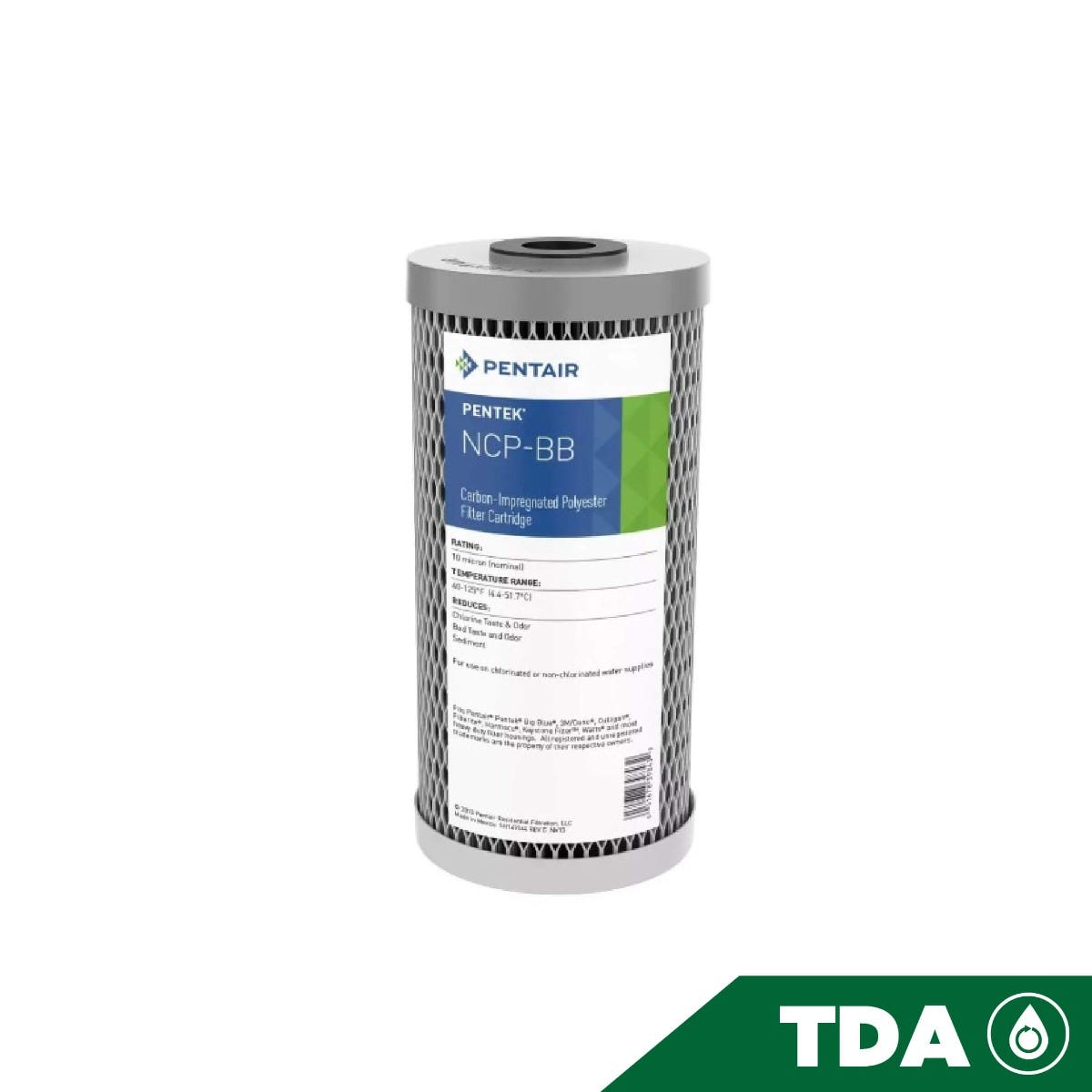 CARTUCHO PLEG POLIESTER IMPREG CARBON 10¨BB Marca PENTEK. Modelo: 607179