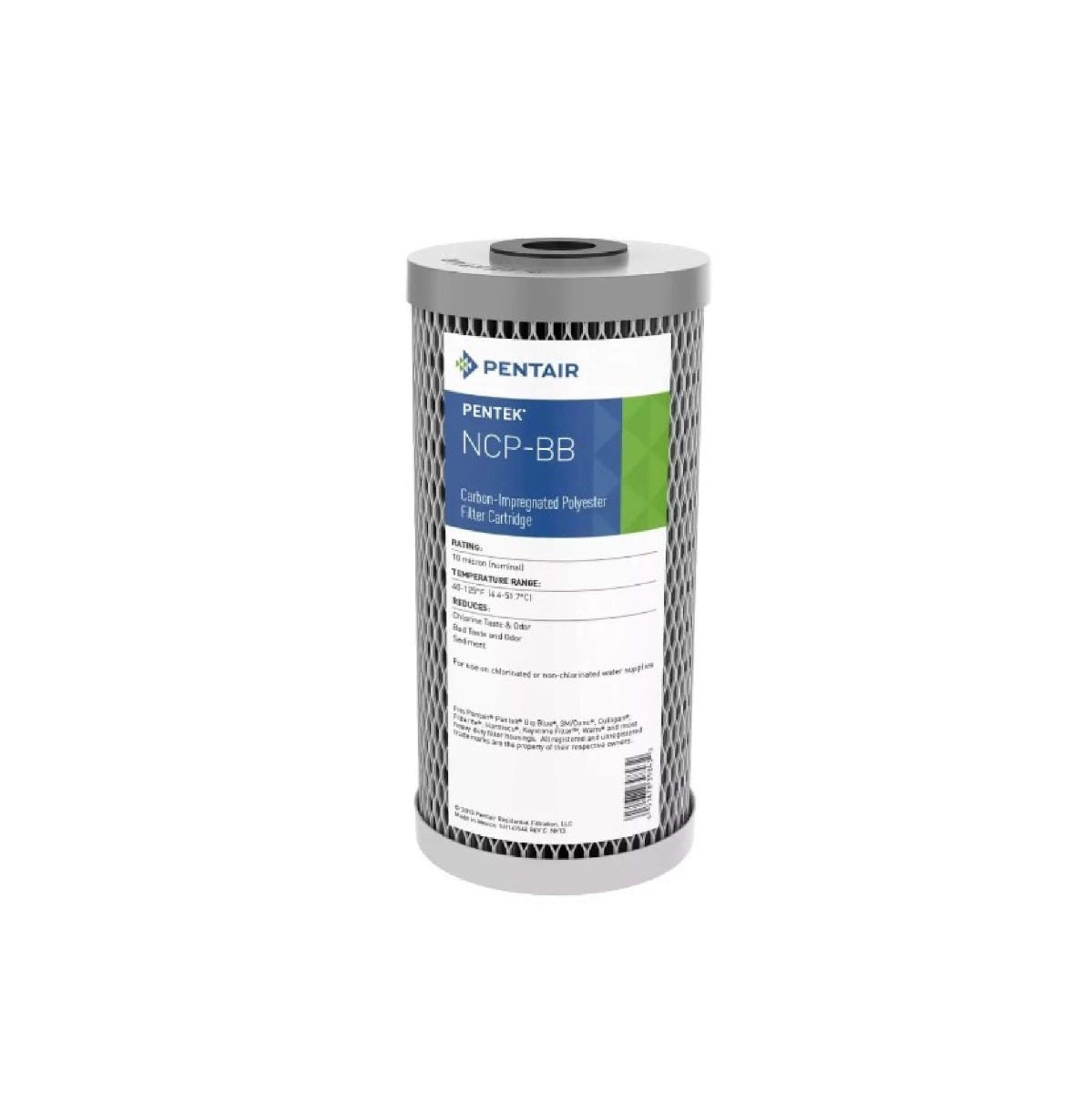 CARTUCHO PLEG POLIESTER IMPREG CARBON 10¨BB Marca PENTEK. Modelo: 607179