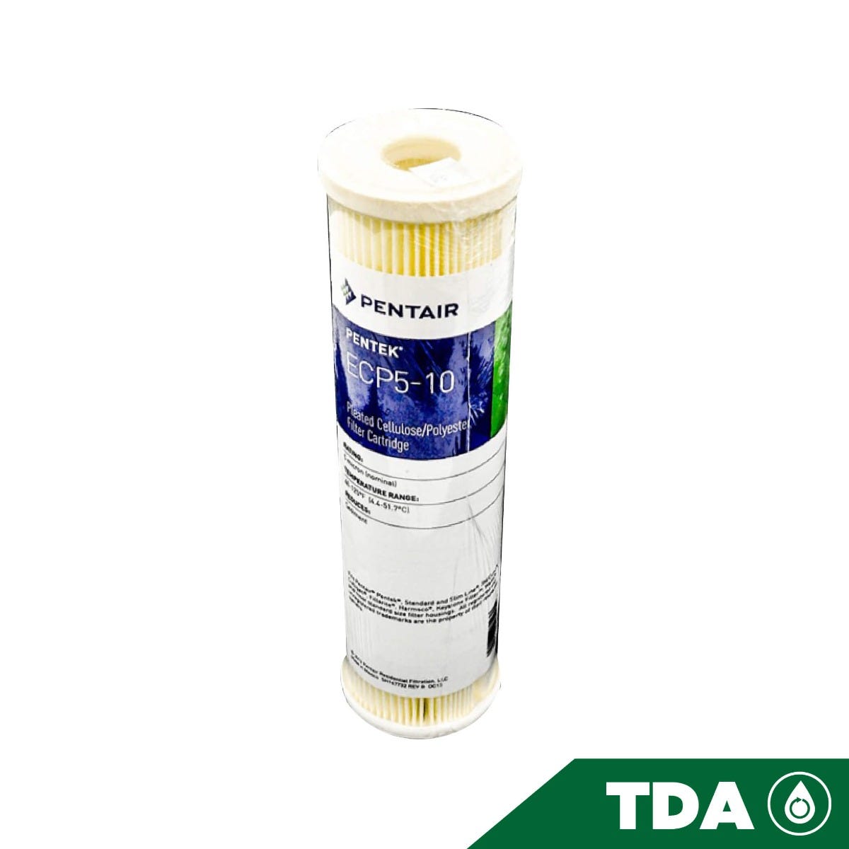 CARTUCHO CELULOSA POLYESTER 10" 5 MICRAS ECP5-10 Marca PENTEK. Modelo: 607241