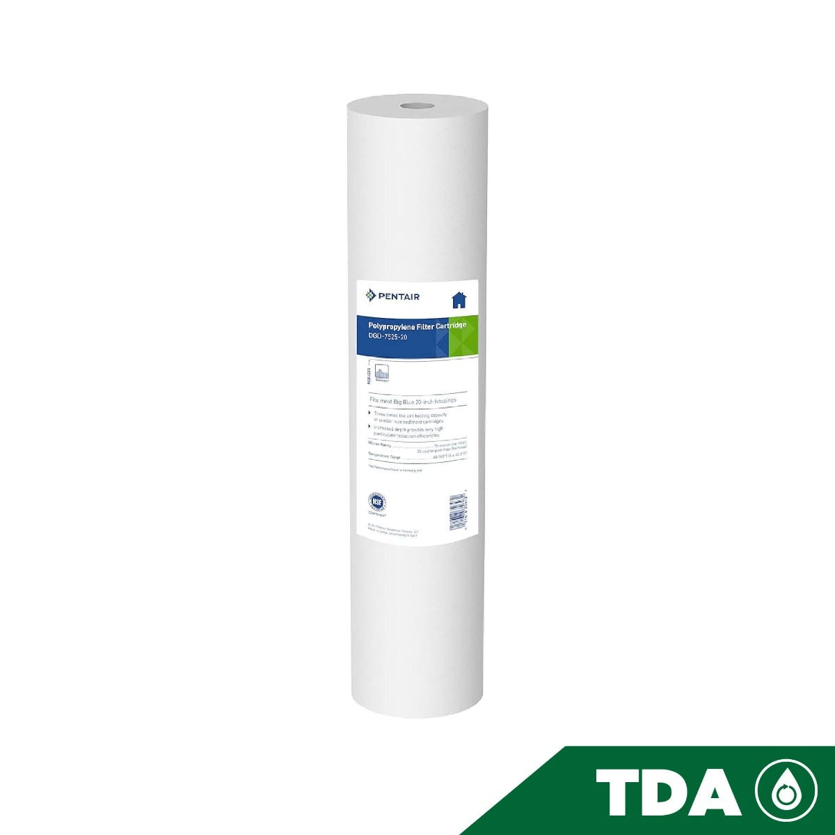 CARTUCHO FIBRA DE POLIPROPILENO 20"BB 25 MICRAS, DGD-7525-20 Marca PENTEK. Modelo: 607255