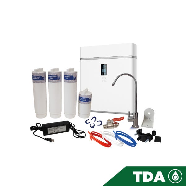 OSMOSIS INVERSA AQUEX 4 ETAPAS CON BOMBA, SIN TANQUE DE ALMACENAMIENTO Marca AQUEX. Modelo: 607696