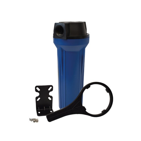 PORTACARTUCHO AZUL # 10 EN 3/4", TAPA PLANA, SIN PURGADOR Marca AQUEX. Modelo: 607762