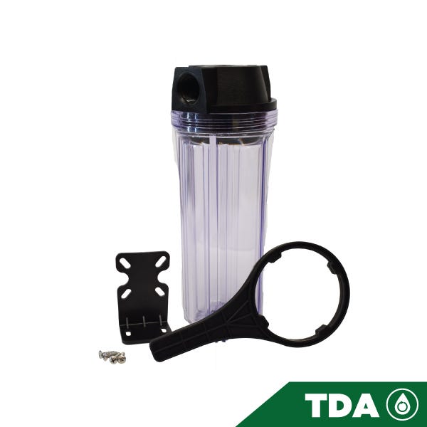 PORTACARTUCHO CLARO # 10 EN 3/4", TAPA PLANA, SIN PURGADOR Marca AQUEX. Modelo: 607765